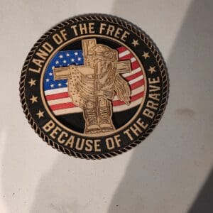 Land of the Free" emblem design
