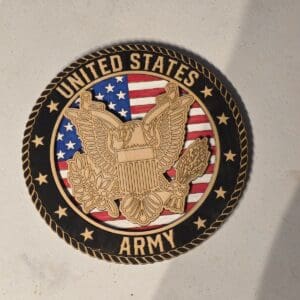 American Army badge featuring stars and stripes