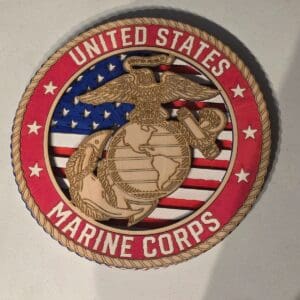 Marine Corps logo with American flag