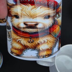 Cute cow mug with "Java Lover" text