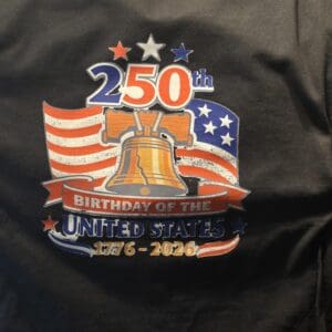 250th United States anniversary shirt design.